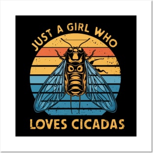 just a girl who loves cicadas Posters and Art